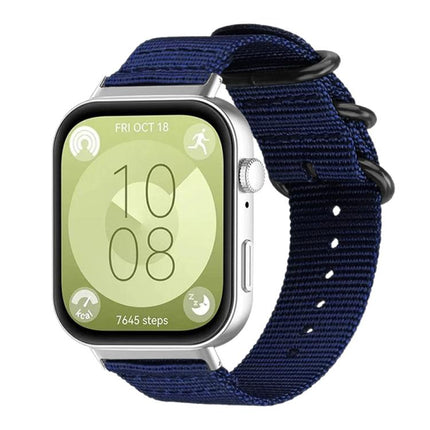 xDfind Ring Buckle Nylon Canvas Watch Band, For Huawei Watch Fit4 / Fit4 Pro / Fit3, For Huawei Watch D2