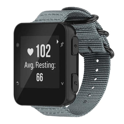 xDfind Ring Buckle Nylon Canvas Watch Band, For Garmin Fenix 8/7X/6X/5X 26mm, For Garmin Fenix 8/7/6/5 22mm, For Garmin Forerunner 235/220/620/630, For Garmin Forerunner 35 / 30 / 35J
