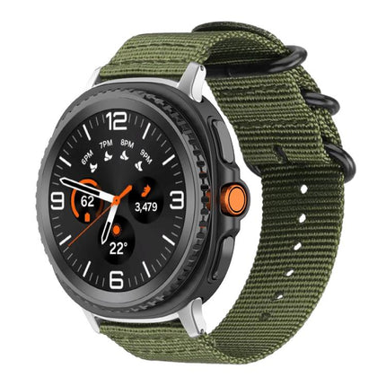 xDfind Ring Buckle Nylon Canvas Watch Band, For Galaxy Watch Ultra2 2026 / 2025 / 1 2024, For Galaxy Watch9 / 8 / 8 Classic, For Samsung Galaxy Watch 7 / 6 / 5 / FE, For Samsung Galaxy Fit3 SM-R390