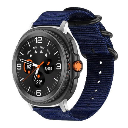 xDfind Ring Buckle Nylon Canvas Watch Band, For Galaxy Watch Ultra2 2026 / 2025 / 1 2024, For Galaxy Watch9 / 8 / 8 Classic, For Samsung Galaxy Watch 7 / 6 / 5 / FE, For Samsung Galaxy Fit3 SM-R390