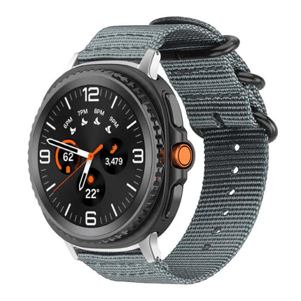 xDfind Ring Buckle Nylon Canvas Watch Band, For Samsung Galaxy Watch Ultra / Ultra 2025, For Samsung Galaxy Watch8 / 8 Classic, For Samsung Galaxy Watch 7 / 6 / 5 / FE, For Samsung Galaxy Fit3 SM-R390