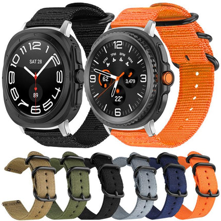 xDfind Ring Buckle Nylon Canvas Watch Band, For Samsung Galaxy Watch Ultra / Ultra 2025, For Samsung Galaxy Watch8 / 8 Classic, For Samsung Galaxy Watch 7 / 6 / 5 / FE, For Samsung Galaxy Fit3 SM-R390