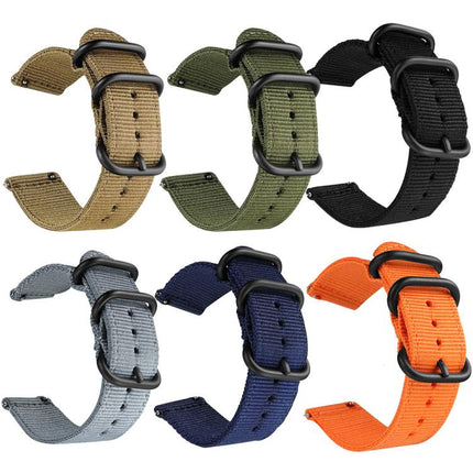 xDfind Ring Buckle Nylon Canvas Watch Band, For Samsung Galaxy Watch Ultra / Ultra 2025, For Samsung Galaxy Watch8 / 8 Classic, For Samsung Galaxy Watch 7 / 6 / 5 / FE, For Samsung Galaxy Fit3 SM-R390