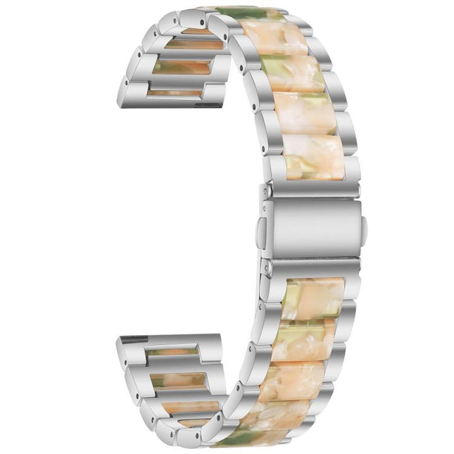 xDfind Three Beads Metal Resin Watch Band, 14mm, 20mm