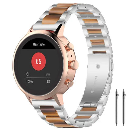 xDfind Three Beads Metal Resin Watch Band, 22mm, 18mm