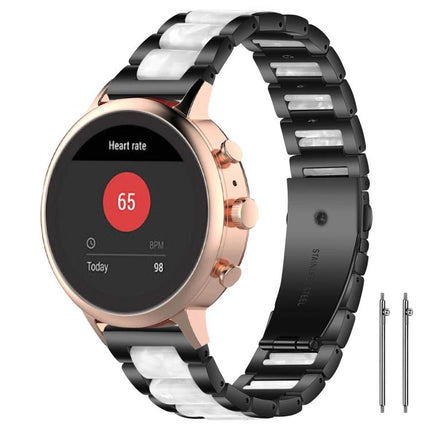 xDfind Three Beads Metal Resin Watch Band, 22mm, 18mm