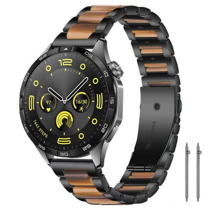 xDfind Three Beads Metal Resin Watch Band, 22mm, 18mm