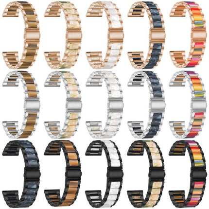 xDfind Three Beads Metal Resin Watch Band, 14mm, 20mm