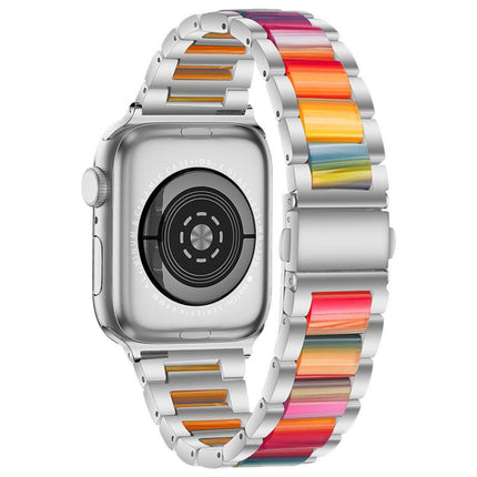 xDfind Three Beads Metal Resin Watch Band, For Apple Watch 42 / 44 / 45 / 46 / 49mm