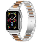 For Apple Watch 42 / 44 / 45 / 46 / 49mm / Silver Brown