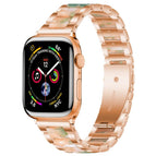For Apple Watch 42 / 44 / 45 / 46 / 49mm / Rose Gold Green