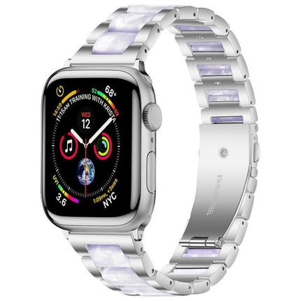 xDfind Three Beads Metal Resin Watch Band, For Apple Watch 38 / 40 / 41 / S10 42mm