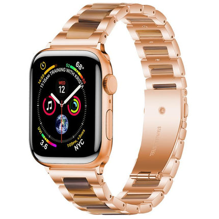 xDfind Three Beads Metal Resin Watch Band, For Apple Watch 38 / 40 / 41 / S10 42mm