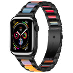 For Apple Watch 38 / 40 / 41 / S10 42mm / Black Rainbow