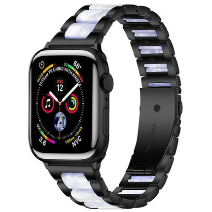 xDfind Three Beads Metal Resin Watch Band, For Apple Watch 38 / 40 / 41 / S10 42mm