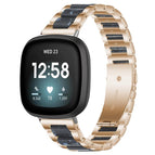 For Fitbit Versa 4 / 3 / Sense 2 / Sense / Rose Gold Blue