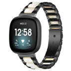 For Fitbit Versa 4 / 3 / Sense 2 / Sense / Black White