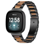 For Fitbit Versa 4 / 3 / Sense 2 / Sense / Black Brown