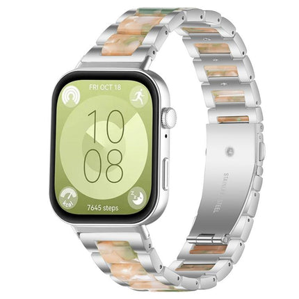 xDfind Three Beads Metal Resin Watch Band, For Huawei Watch Fit4 / Fit4 Pro / Fit3
