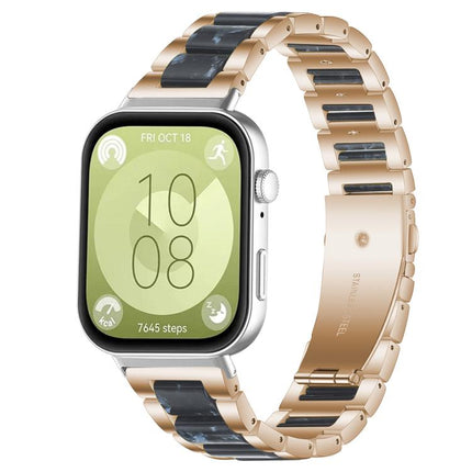 xDfind Three Beads Metal Resin Watch Band, For Huawei Watch Fit4 / Fit4 Pro / Fit3