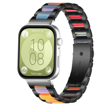 xDfind Three Beads Metal Resin Watch Band, For Huawei Watch Fit4 / Fit4 Pro / Fit3