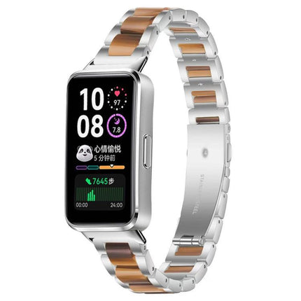 xDfind Three Beads Metal Resin Watch Band, For Huawei Band 10 / 9 / 8