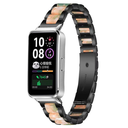 xDfind Three Beads Metal Resin Watch Band, For Huawei Band 10 / 9 / 8