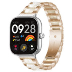 For Xiaomi Band 10 Pro/9 Pro/Redmi Watch6/5/4 / Rose Gold White