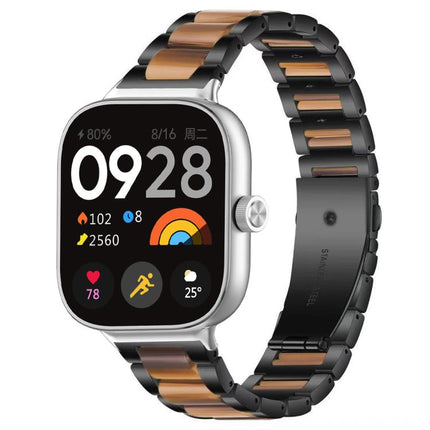 xDfind Three Beads Metal Resin Watch Band, For Redmi Watch6/5/4/Xiaomi Band 9 Pro/8 Pro, For Xiaomi Smart Band 10 / 9 / 8