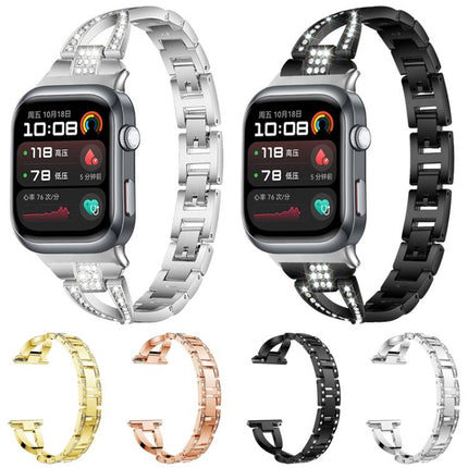 xDfind X-Shaped Single Row Diamond Metal Watch Band, For Huawei Watch D2