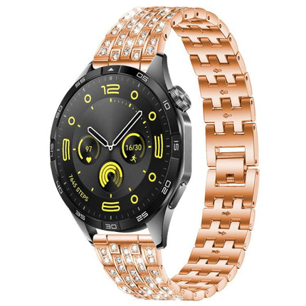 xDfind Five Beads Full Diamond Metal Watch Band, 20mm, 22mm, 18mm