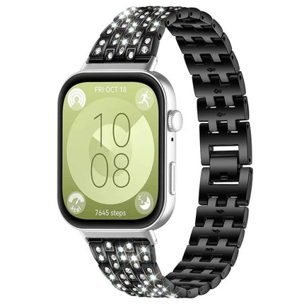 xDfind Five Beads Full Diamond Metal Watch Band, For Huawei Watch Fit4 / Fit4 Pro / Fit3