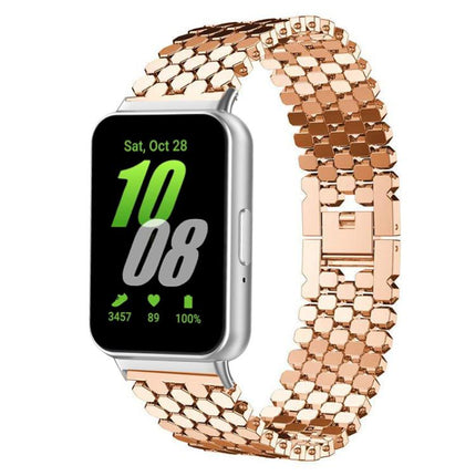 xDfind Fish Scale Texture Metal Watch Band, For Samsung Galaxy Watch Ultra/Ultra 2025, For Samsung Galaxy Watch8 / 8 Classic, For Samsung Galaxy Watch7 / FE / 6 / 5 / 4, For Samsung Galaxy Fit3