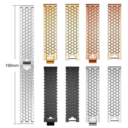 xDfind Fish Scale Texture Metal Watch Band, For Samsung Galaxy Watch Ultra/Ultra 2025, For Samsung Galaxy Watch8 / 8 Classic, For Samsung Galaxy Watch7 / FE / 6 / 5 / 4, For Samsung Galaxy Fit3