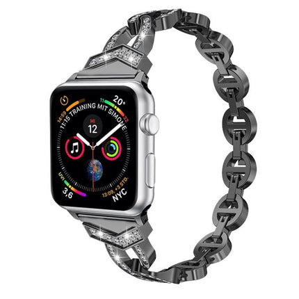 xDfind Diamond Stainless Steel Watch Band, For Apple Watch 42 / 44 / 45 / 46 / 49mm, For Apple Watch 38 / 40 / 41 / S10 42mm
