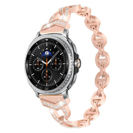 xDfind Diamond Stainless Steel Watch Band, For Samsung Galaxy Watch Ultra/Ultra 2025, For Samsung Galaxy Watch8 / 8 Classic