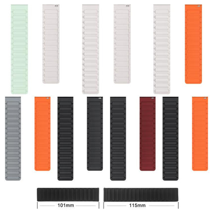 xDfind I-shaped Magnetic Silicone Watch Band, 14mm, 18mm, 20mm, 22mm
