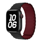 For Apple Watch 42 / 44 / 45 / 46 / 49mm / Black Wine Red