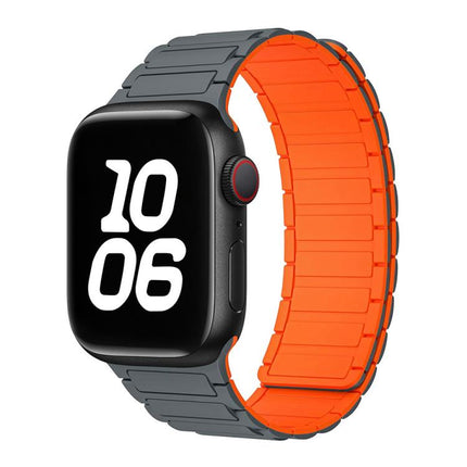 xDfind I-shaped Magnetic Silicone Watch Band, For Apple Watch 42 / 44 / 45 / 46 / 49mm, For Apple Watch 38 / 40 / 41 / S10 42mm