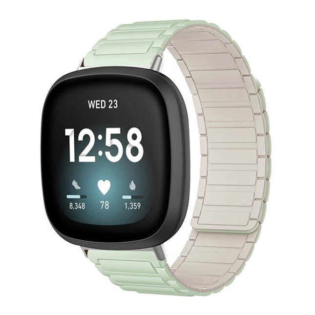 xDfind I-shaped Magnetic Silicone Watch Band, For Fitbit Versa 4 / 3 / Sense 2 / Sense