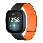 For Fitbit Versa 4 / 3 / Sense 2 / Sense / Black Orange