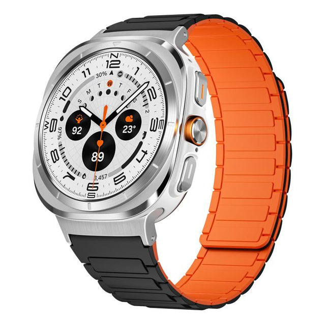 xDfind I-shaped Magnetic Silicone Watch Band, For Galaxy Watch Ultra2 2026 / 2025 / 1 2024, For Galaxy Watch9 / 8 / 8 Classic, For Samsung Galaxy Fit3 SM-R390
