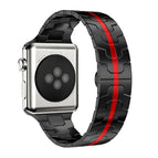For Apple Watch 42 / 44 / 45 / 46 / 49mm / Black Red