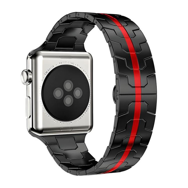 xDfind Butterfly Buckle Stainless Steel Watch Band, For Apple Watch 42 / 44 / 45 / 46 / 49mm, For Apple Watch 38 / 40 / 41 / S10 42mm