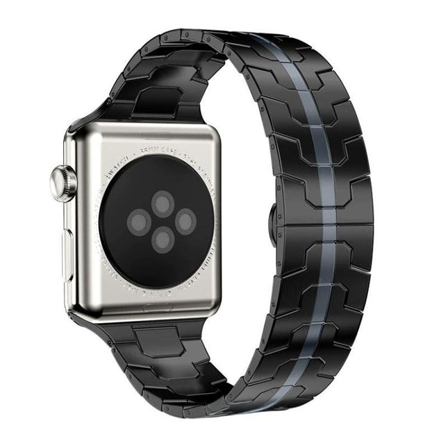 xDfind Butterfly Buckle Stainless Steel Watch Band, For Apple Watch 42 / 44 / 45 / 46 / 49mm, For Apple Watch 38 / 40 / 41 / S10 42mm