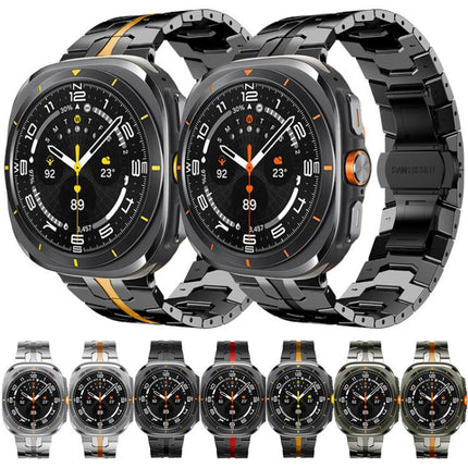 xDfind Butterfly Buckle Stainless Steel Watch Band, For Galaxy Watch Ultra2 2026 / 2025 / 1 2024, For Galaxy Watch9 / 8 / 8 Classic