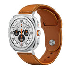 For Galaxy Watch Ultra2 2026 / 2025 / 1 2024 / Brown White Thread