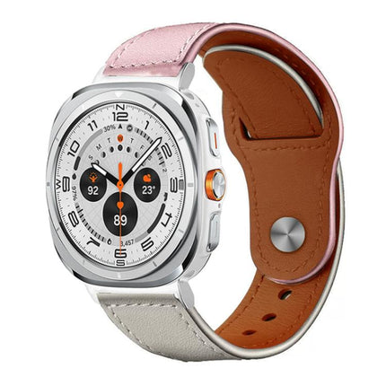 xDfind Rivet Buckle Genuine Leather Watch Band, For Galaxy Watch Ultra2 2026 / 2025 / 1 2024