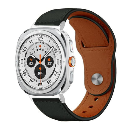 xDfind Rivet Buckle Genuine Leather Watch Band, For Galaxy Watch Ultra2 2026 / 2025 / 1 2024