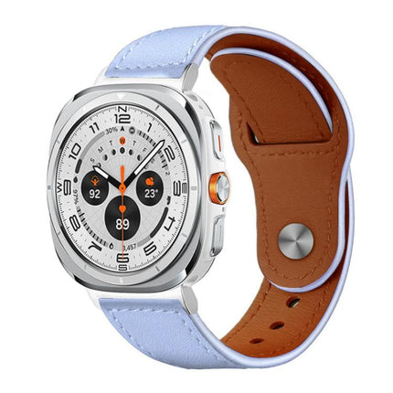 xDfind Rivet Buckle Genuine Leather Watch Band, For Galaxy Watch Ultra2 2026 / 2025 / 1 2024